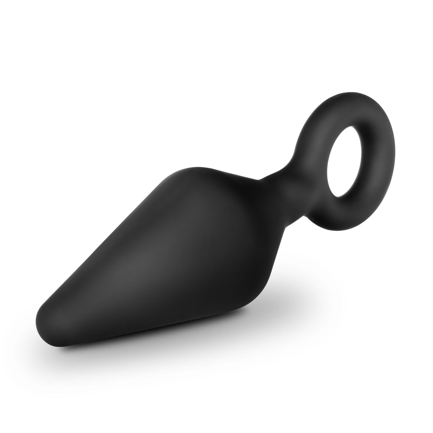 Anal Adventures Platinum - Silicone Loop Plug - Medium - Black - Not Very Vanilla