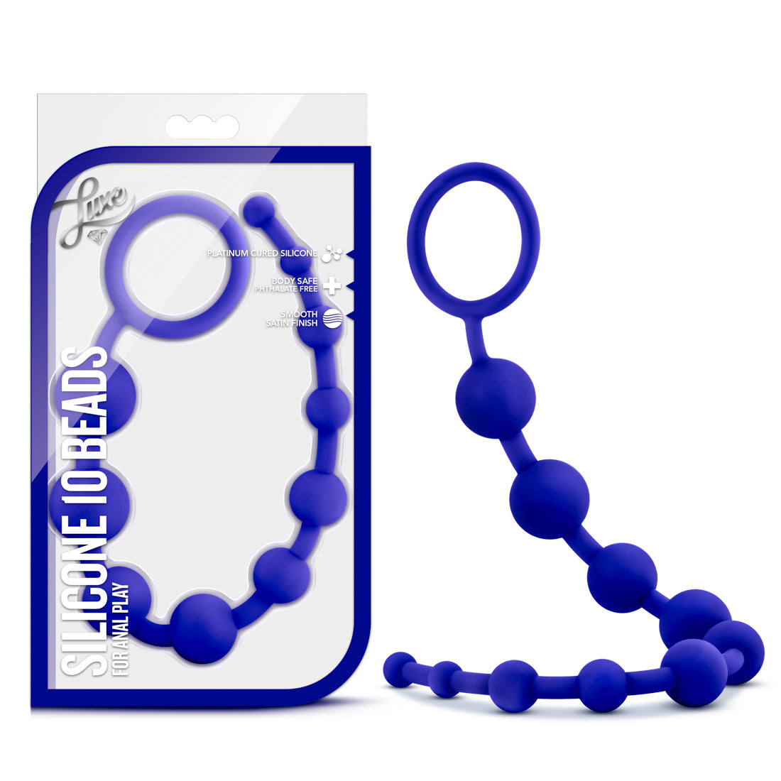 Luxe Silicone 10 Beads - Indigo - Not Very Vanilla