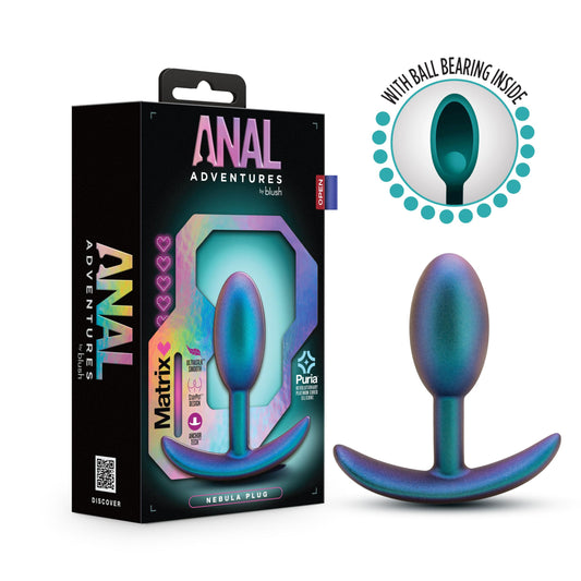 Anal Adventures Matrix - Nebula Plug - Lunar Blue - Not Very Vanilla