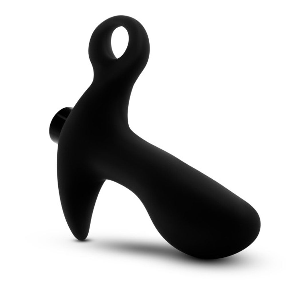 Anal Adventures- Platinum - Silicone Vibrating Prostate Massager 01 - Black - Not Very Vanilla