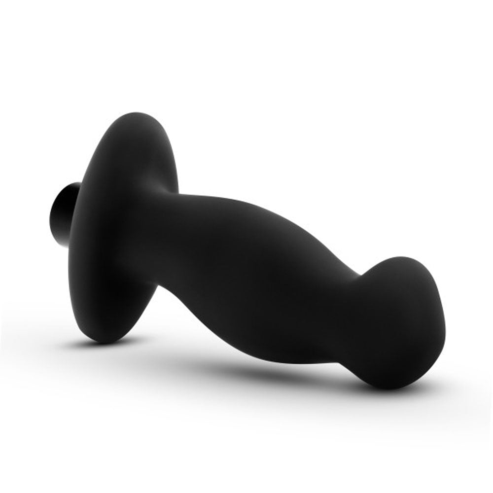 Anal Adventures- Platinum- Silicone Vibrating Prostate Massager 02-Black - Not Very Vanilla