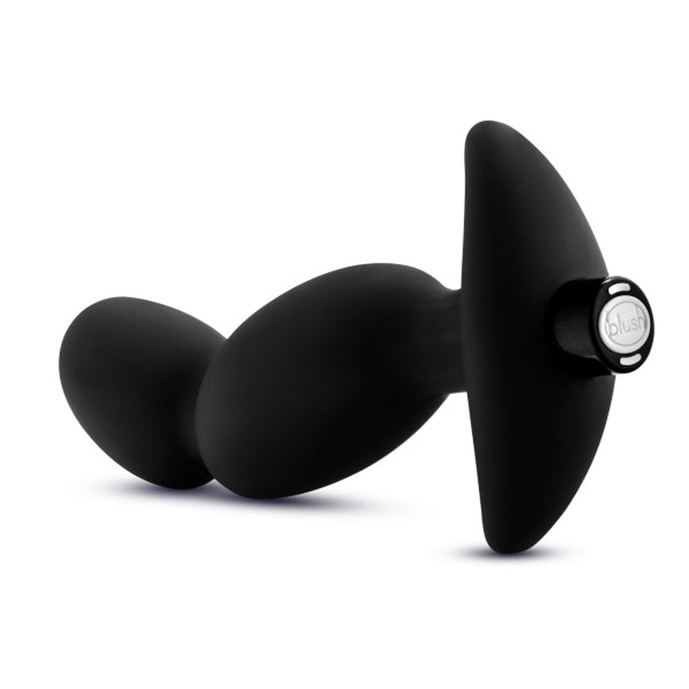 Anal Adventures- Platinum - Silicone Vibrating Prostate Massager 04-Black - Not Very Vanilla