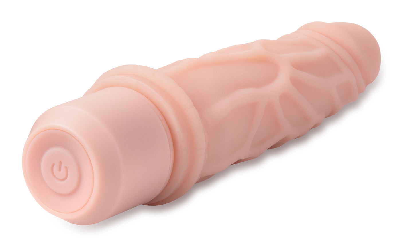 Dr. Skin Silicone - Dr. Robert - 7 Inch Vibrating Dildo -Beige - Not Very Vanilla