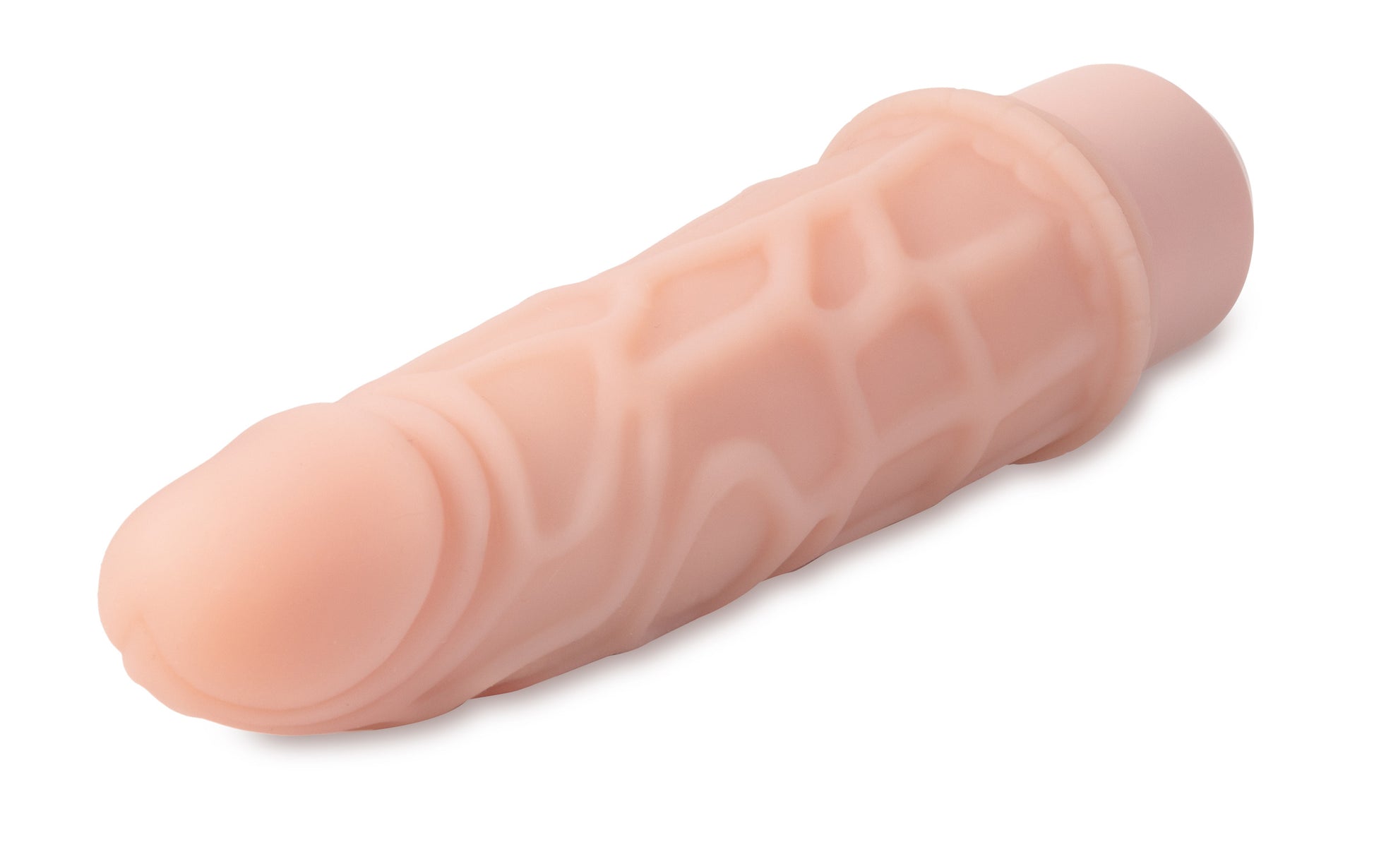 Dr. Skin Silicone - Dr. Robert - 7 Inch Vibrating Dildo -Beige - Not Very Vanilla