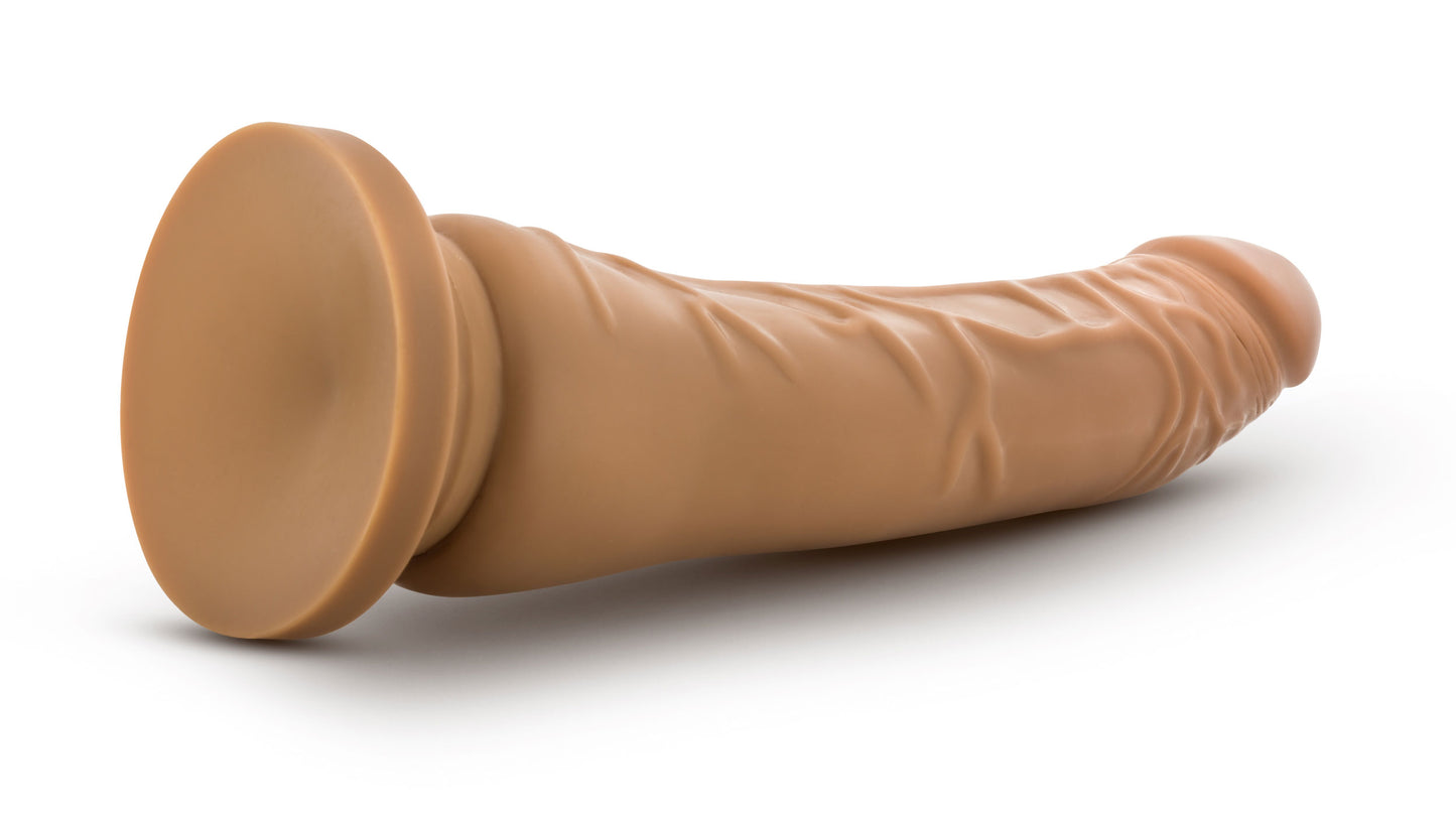 Dr. Skin Silicone - Dr. Noah - 8 Inch Dong With Suction Cup - Mocha - Not Very Vanilla