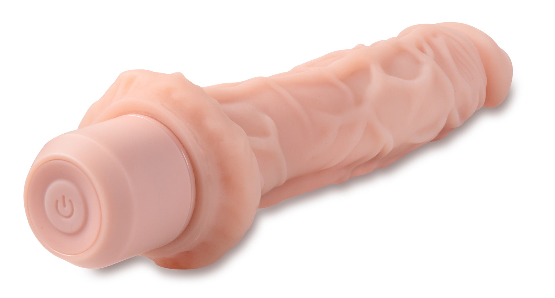 Dr. Skin Silicone - Dr. Richard - 9 Inch Vibrating Dildo -Beige - Not Very Vanilla