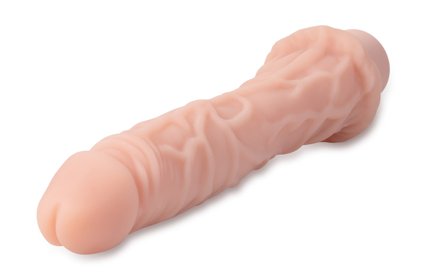 Dr. Skin Silicone - Dr. Richard - 9 Inch Vibrating Dildo -Beige - Not Very Vanilla