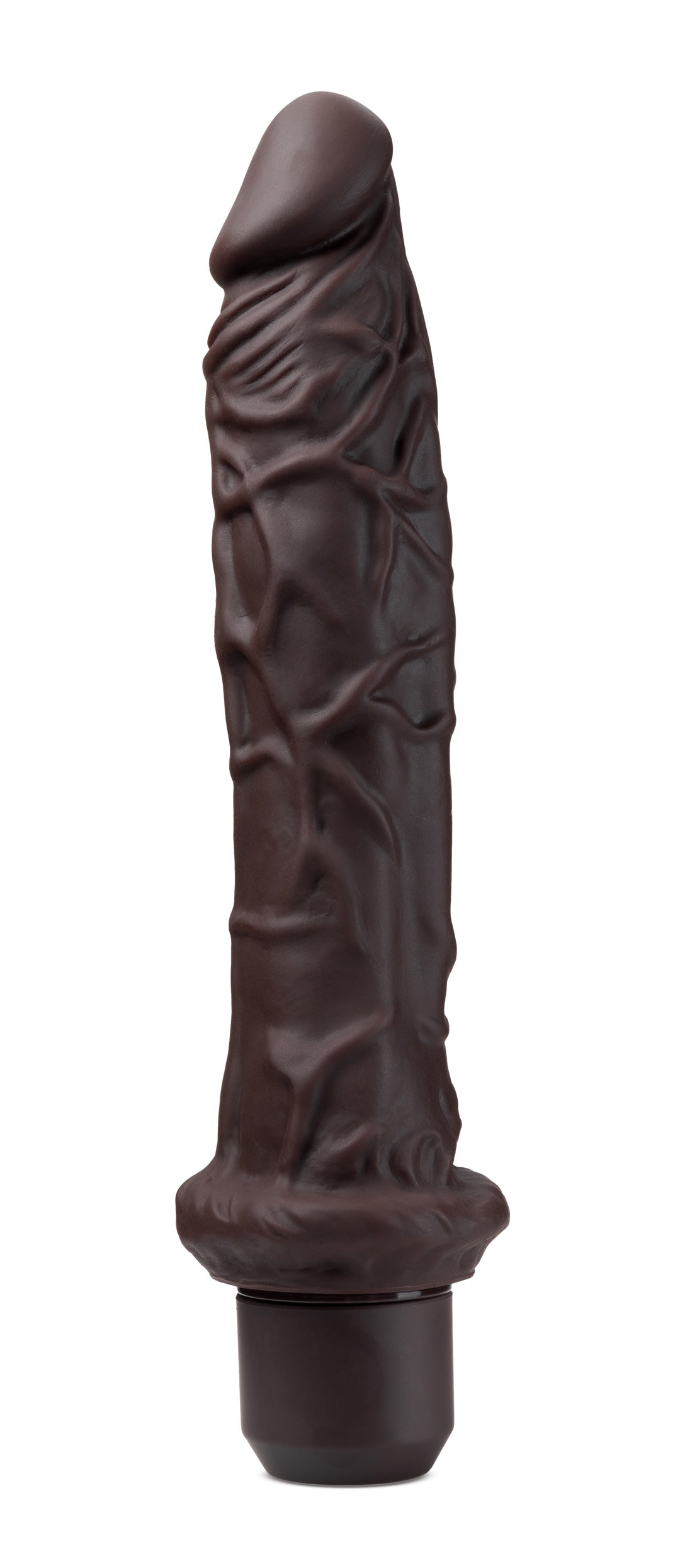 Dr. Skin Silicone - Dr. Richard - 9 Inch Vibrating Dildo - Brown - Not Very Vanilla