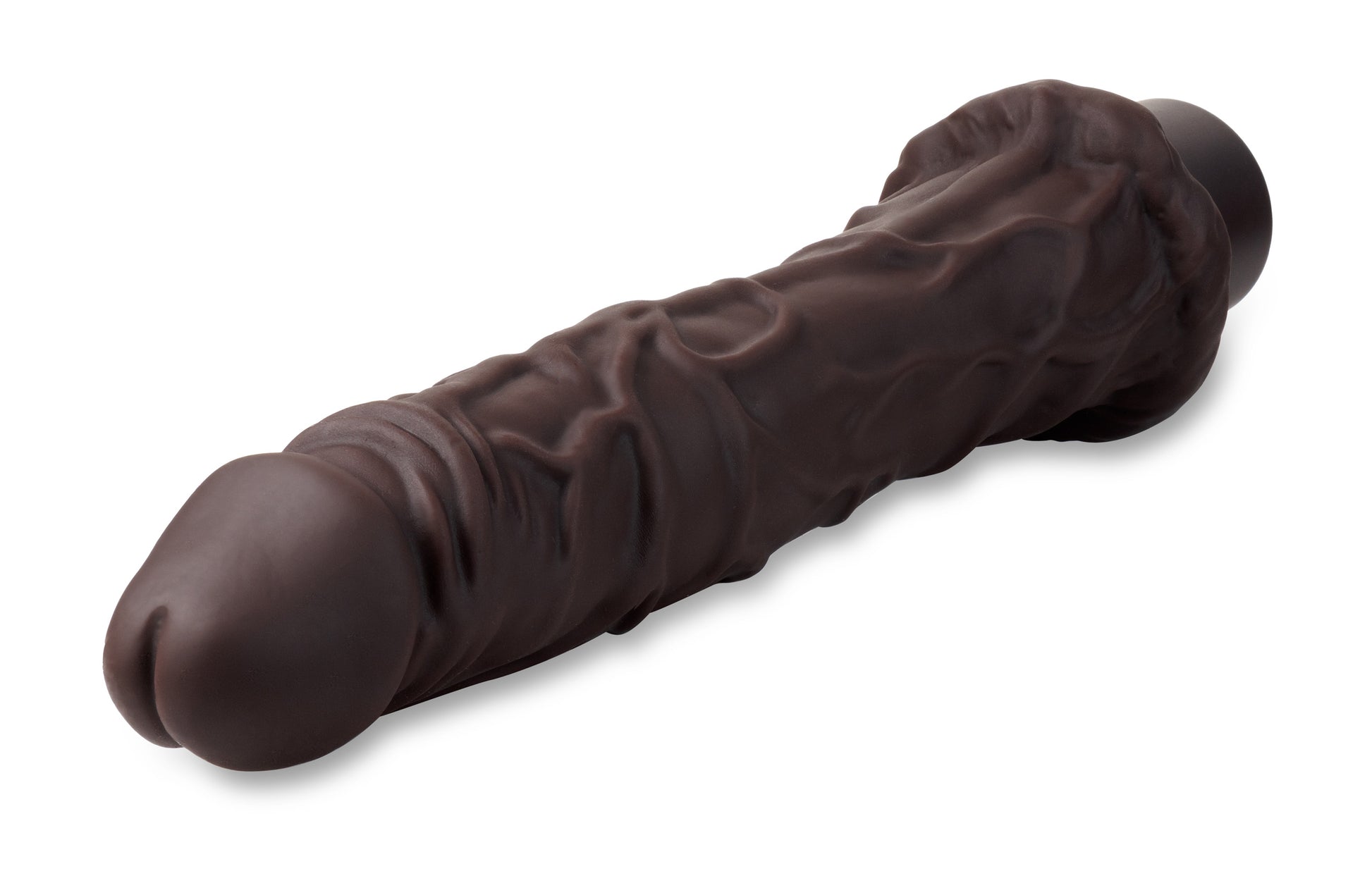 Dr. Skin Silicone - Dr. Richard - 9 Inch Vibrating Dildo - Brown - Not Very Vanilla