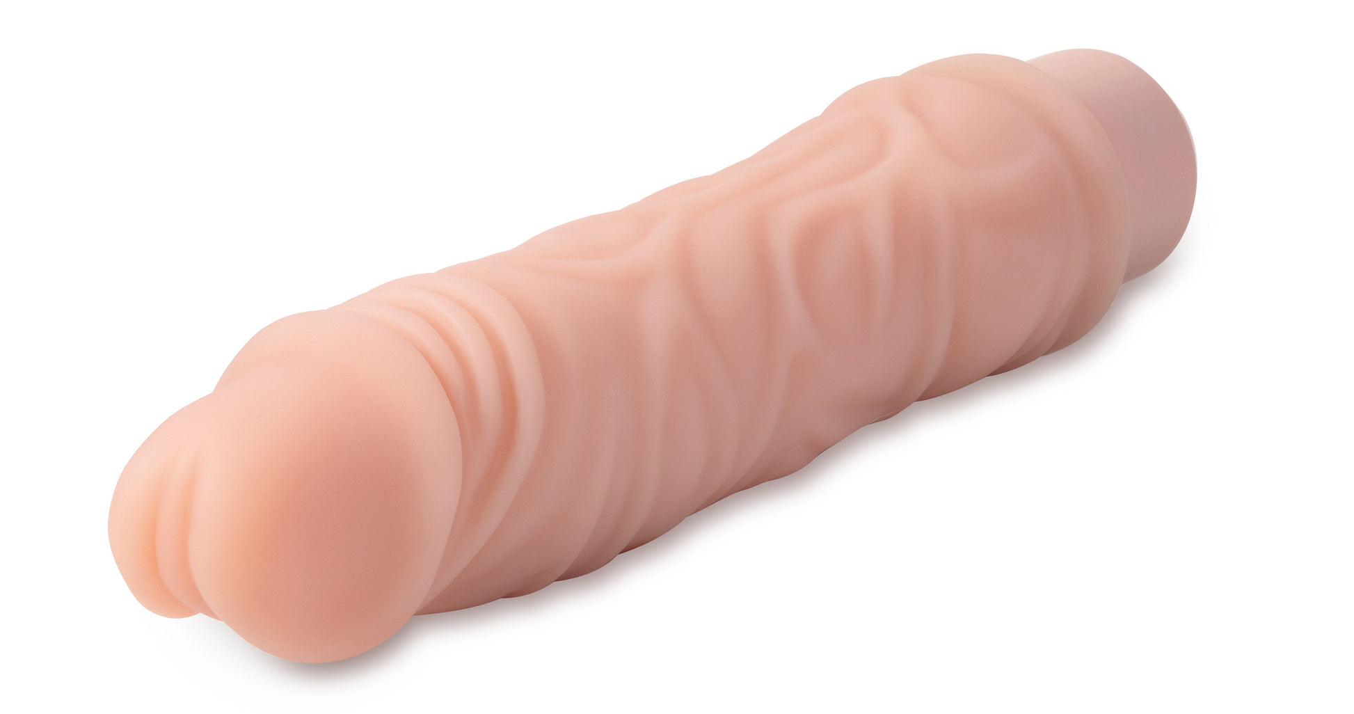 Dr. Skin Silicone - Dr. David - 8 Inch Vibrating Dildo - Beige - Not Very Vanilla