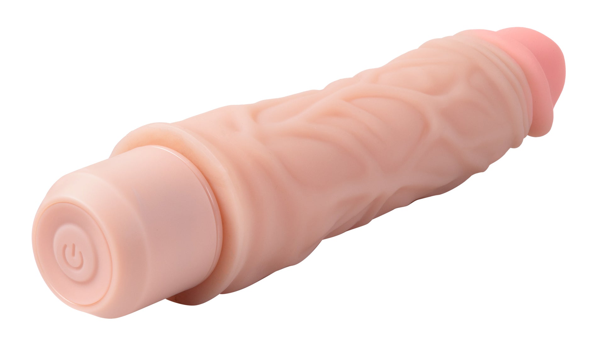 Dr. Skin Silicone - Dr. David - 8 Inch Vibrating Dildo - Beige - Not Very Vanilla