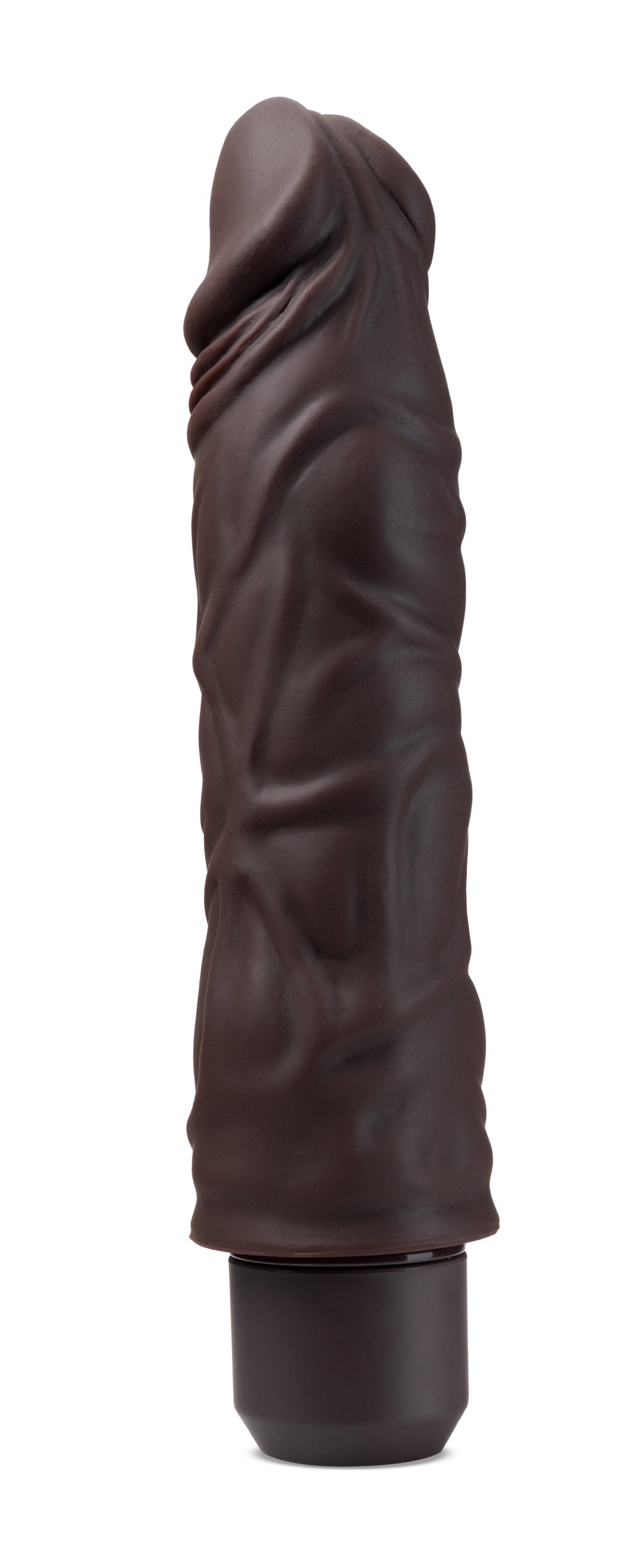 Dr. Skin Silicone - Dr. David - 8 Inch Vibrating Dildo - Brown - Not Very Vanilla