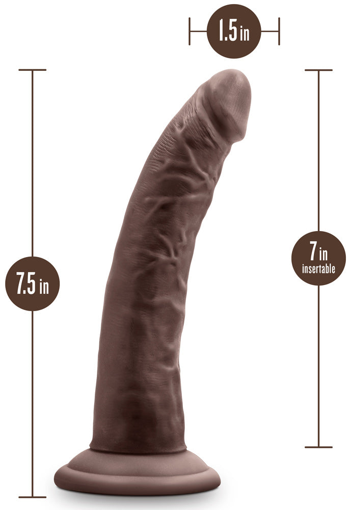 Au Naturel - Jack - 7 Inch Dildo - Chocolate - Not Very Vanilla