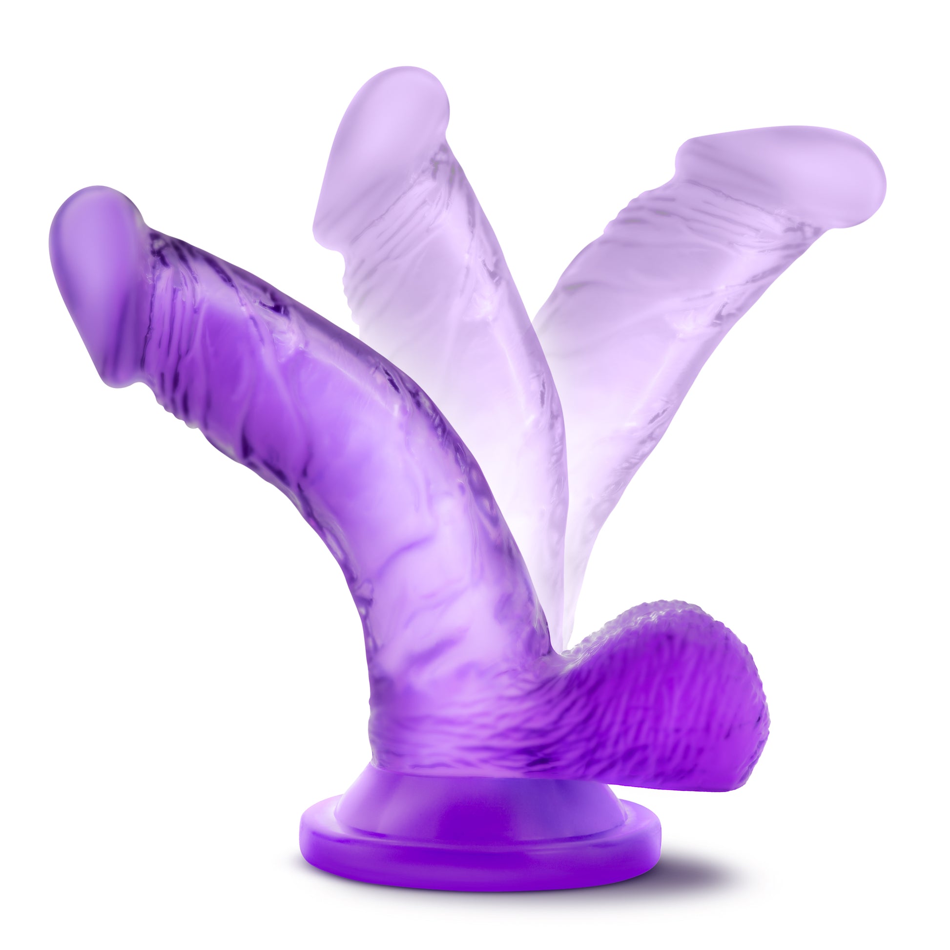 Naturally Yours - 4 Inch Mini Cock - Purple - Not Very Vanilla