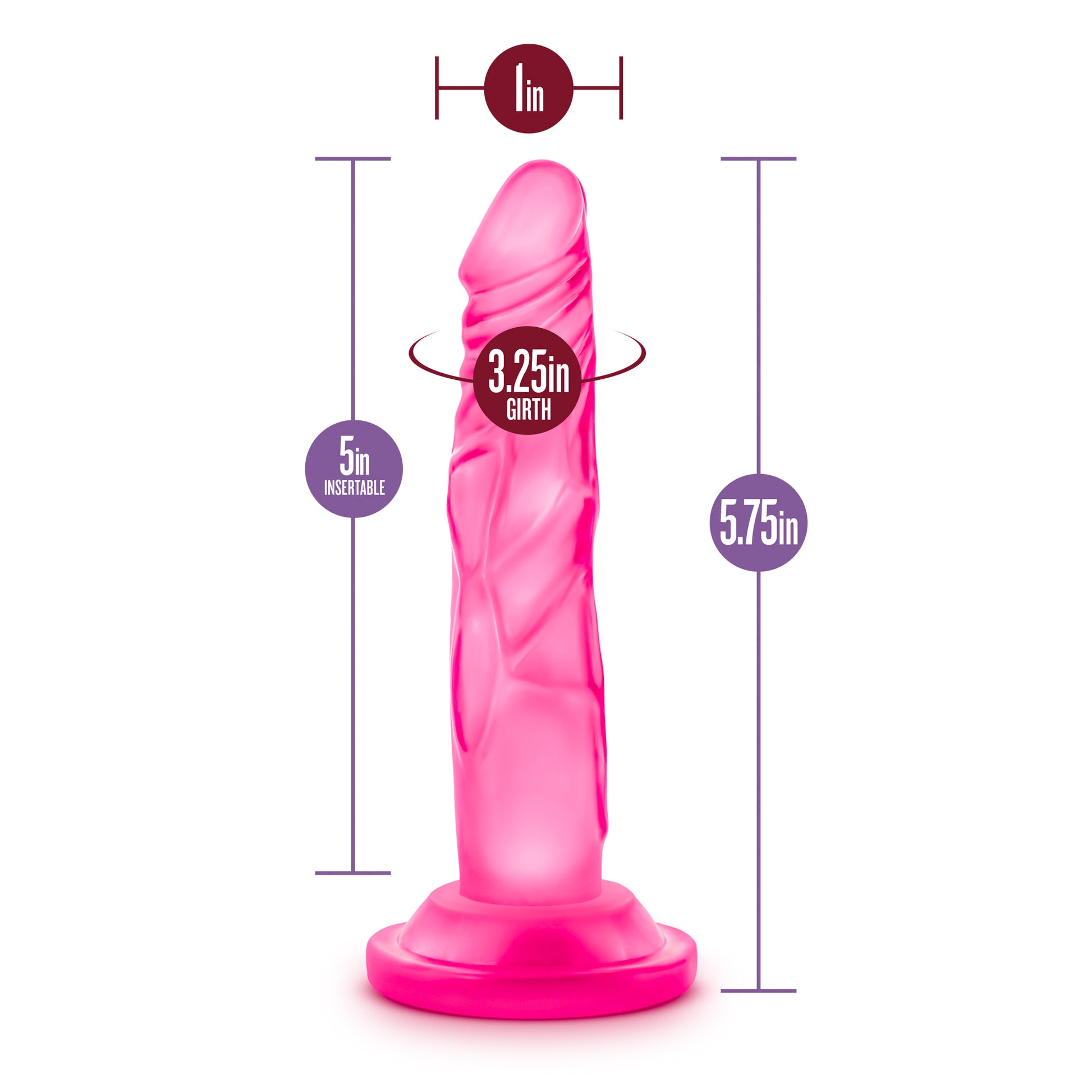 Naturally Yours - 5 Inch Mini Cock - Pink - Not Very Vanilla