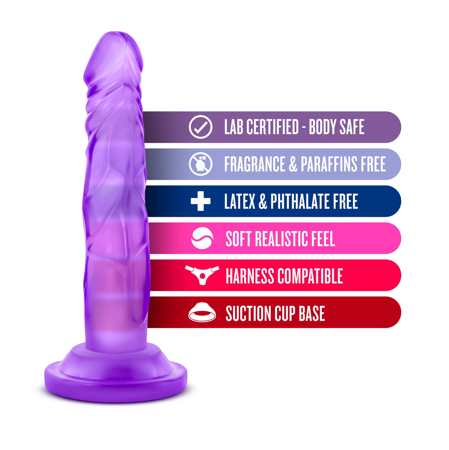 Naturally Yours - 5 Inch Mini Cock - Purple - Not Very Vanilla