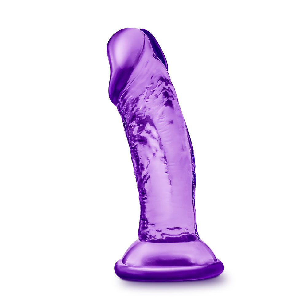 B Yours - Sweet n' Small 4 Inch Dildo With Suction Cup - Purple - Not Very Vanilla