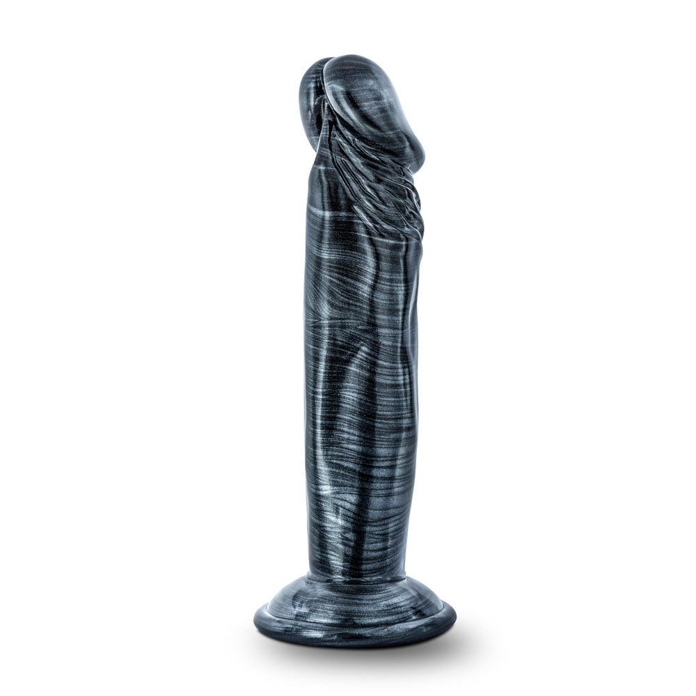 Jet - Ebony - 6 Inch Dildo - Carbon Metallic Black - Not Very Vanilla