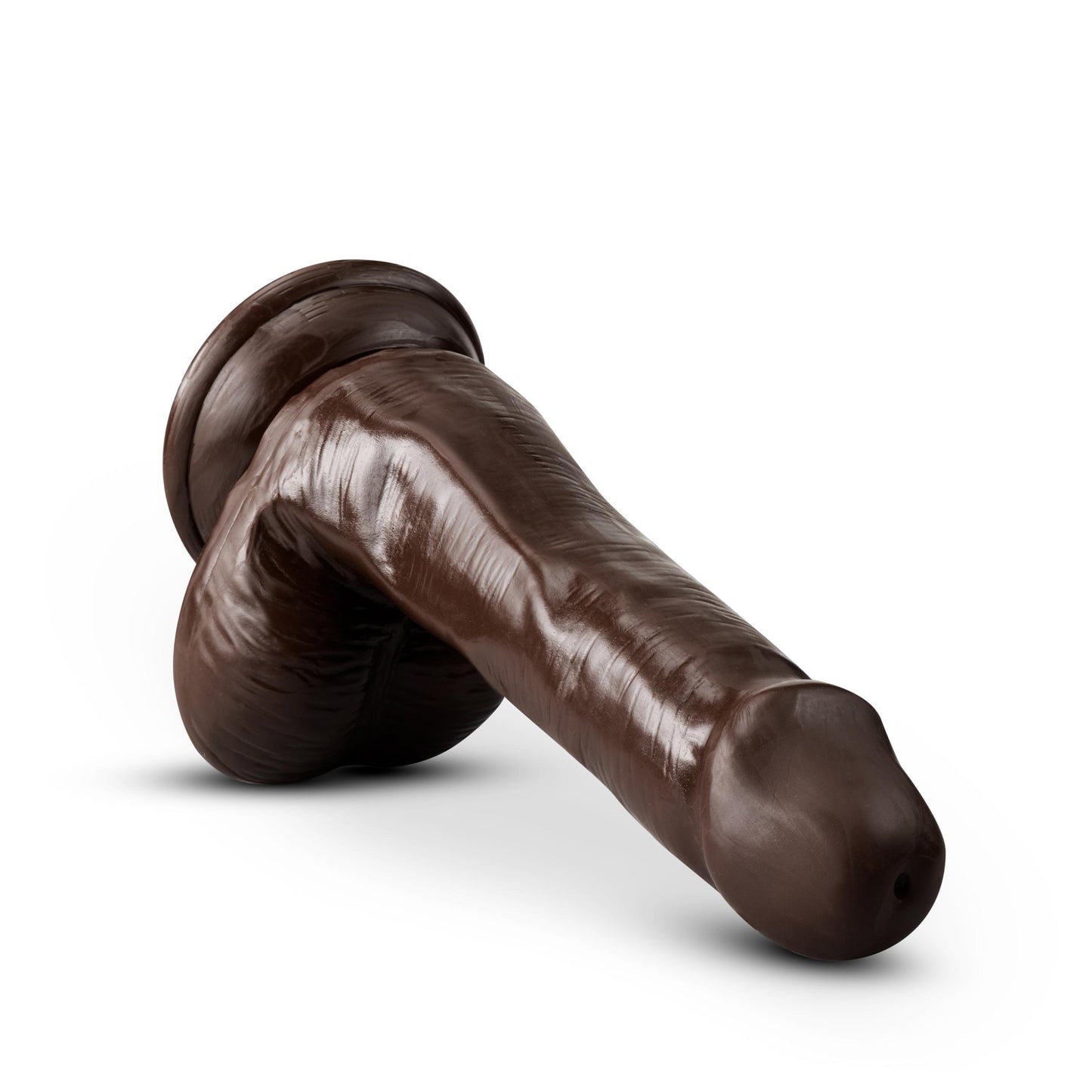 Dr. Skin Plus - 6 Inch Posable Dildo With Balls - Chocolate - Not Very Vanilla