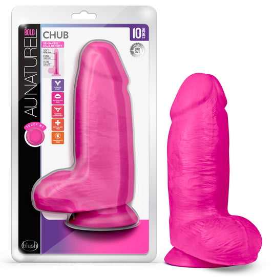 Au Naturel - Bold - Chub - 10 Inch Dildo - Pink - Not Very Vanilla