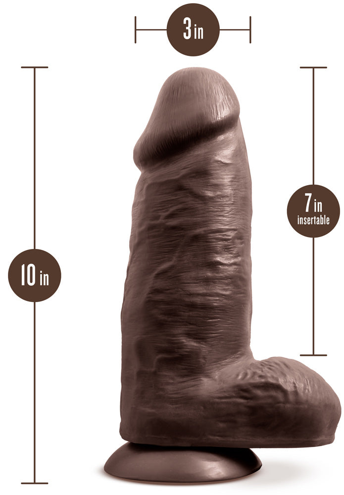 Au Naturel - Chub - 10 Inch Dildo - Chocolate - Not Very Vanilla