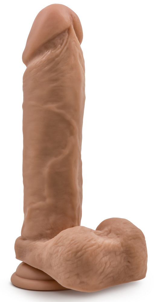 Dr. Skin Silicone - Dr. Julian - 9 Inch Dildo With Suction Cup - Mocha - Not Very Vanilla