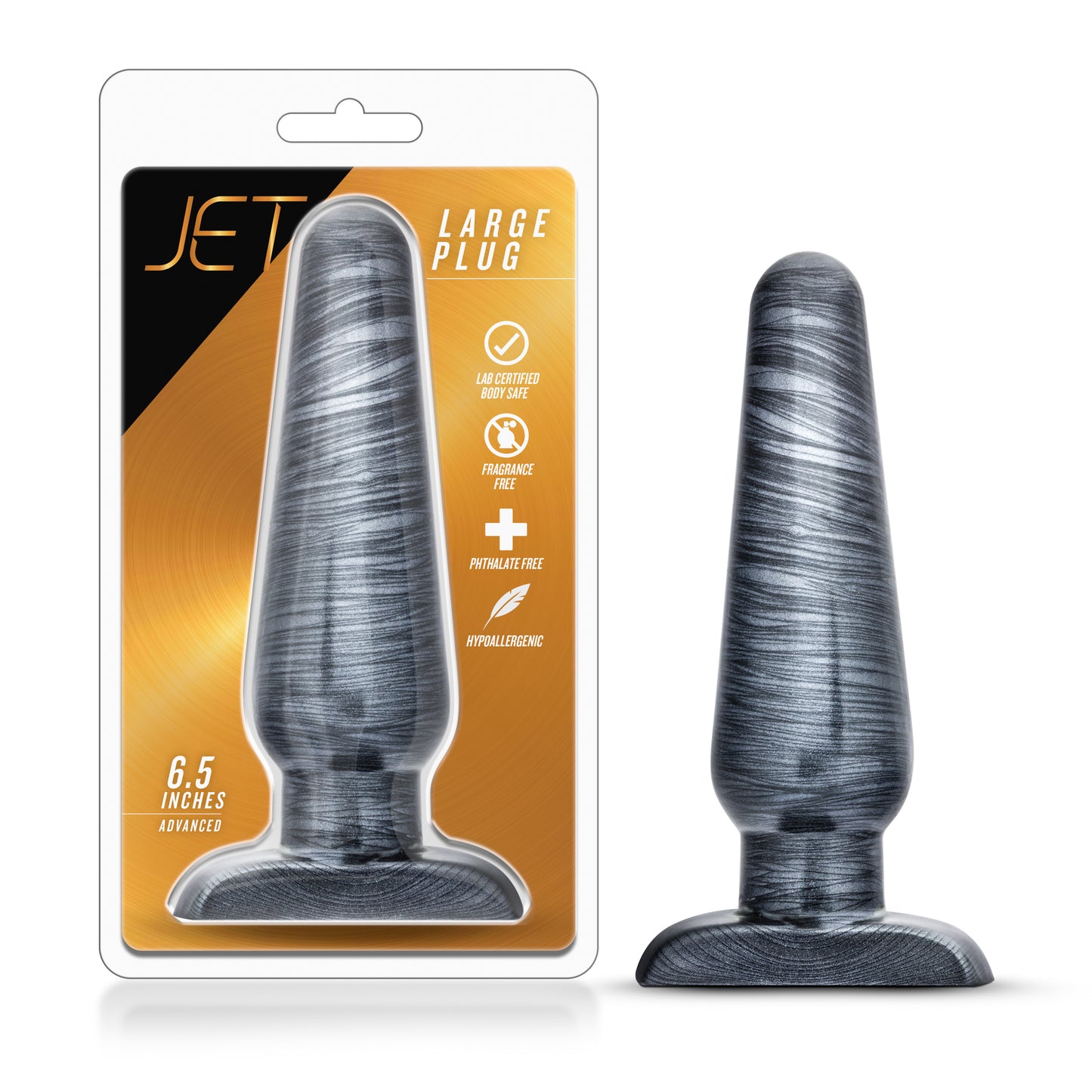 Jet Large Plug - Carbon Metallic Black - Not Very Vanilla