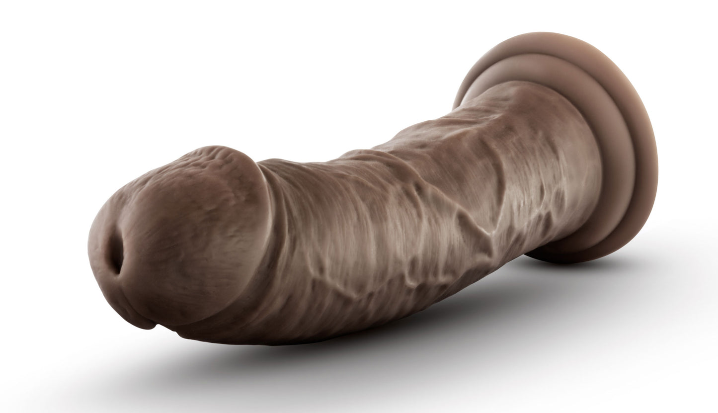 Dr. Skin Silicone - Dr. Shepherd - 8 Inch Dildo With Suction Cup - Chocolate - Not Very Vanilla