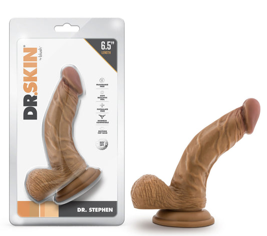 Dr. Skin - Dr. Stephen - 6.5 Inch Dildo With Balls - Tan - Not Very Vanilla