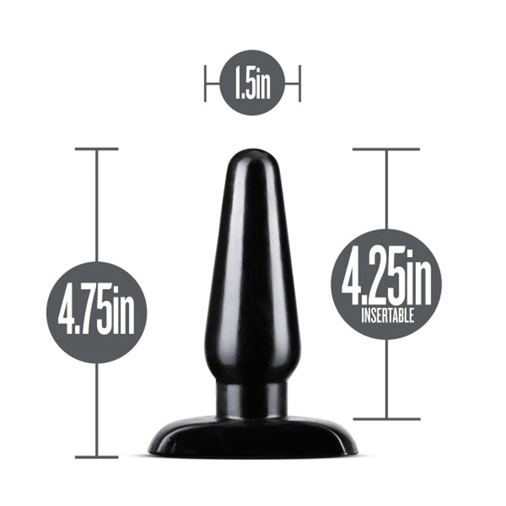 Anal Adventures - Basic Anal Plug - Medium - Black - Not Very Vanilla