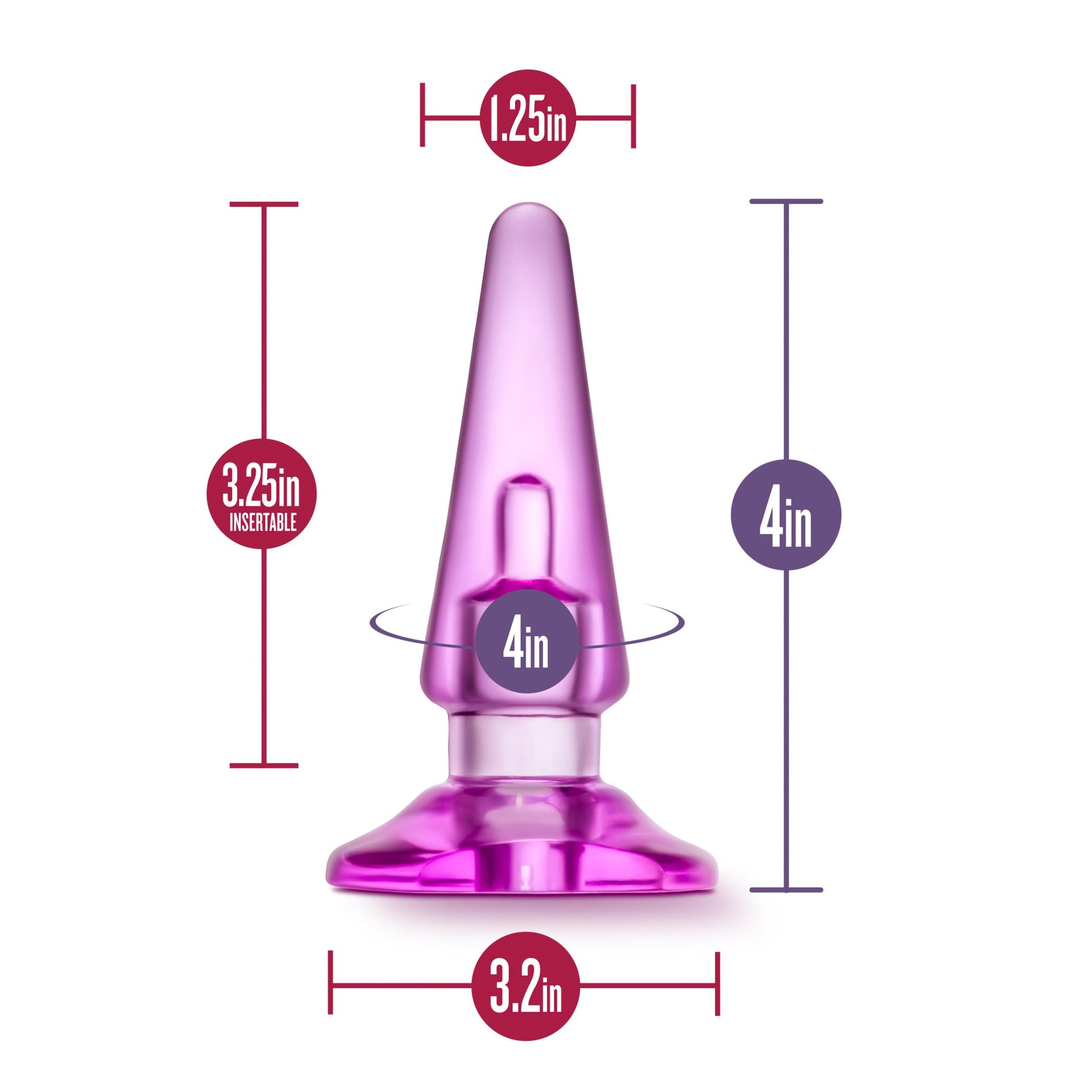 B Yours - Basic Anal Plug - Pink - Not Very Vanilla