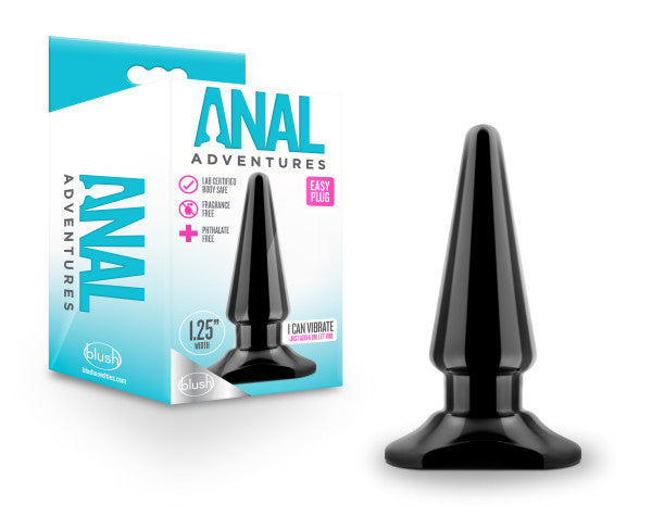 Anal Adventures - Easy Plug - Black - Not Very Vanilla