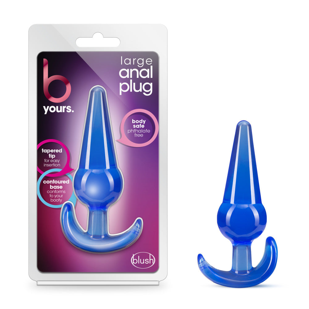 B Yours - Large Anal Plug - Blue - Not Very Vanilla