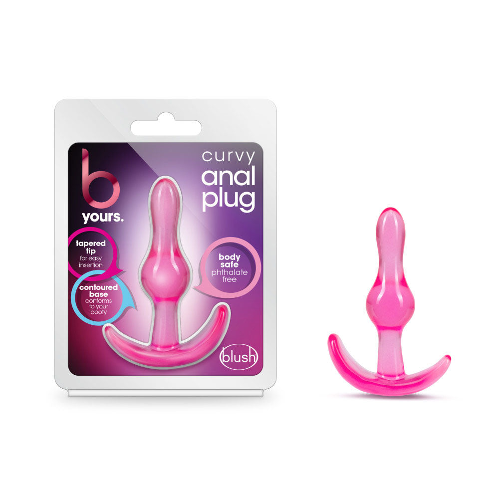 B Yours - Curvy Anal Plug - Pink - Not Very Vanilla