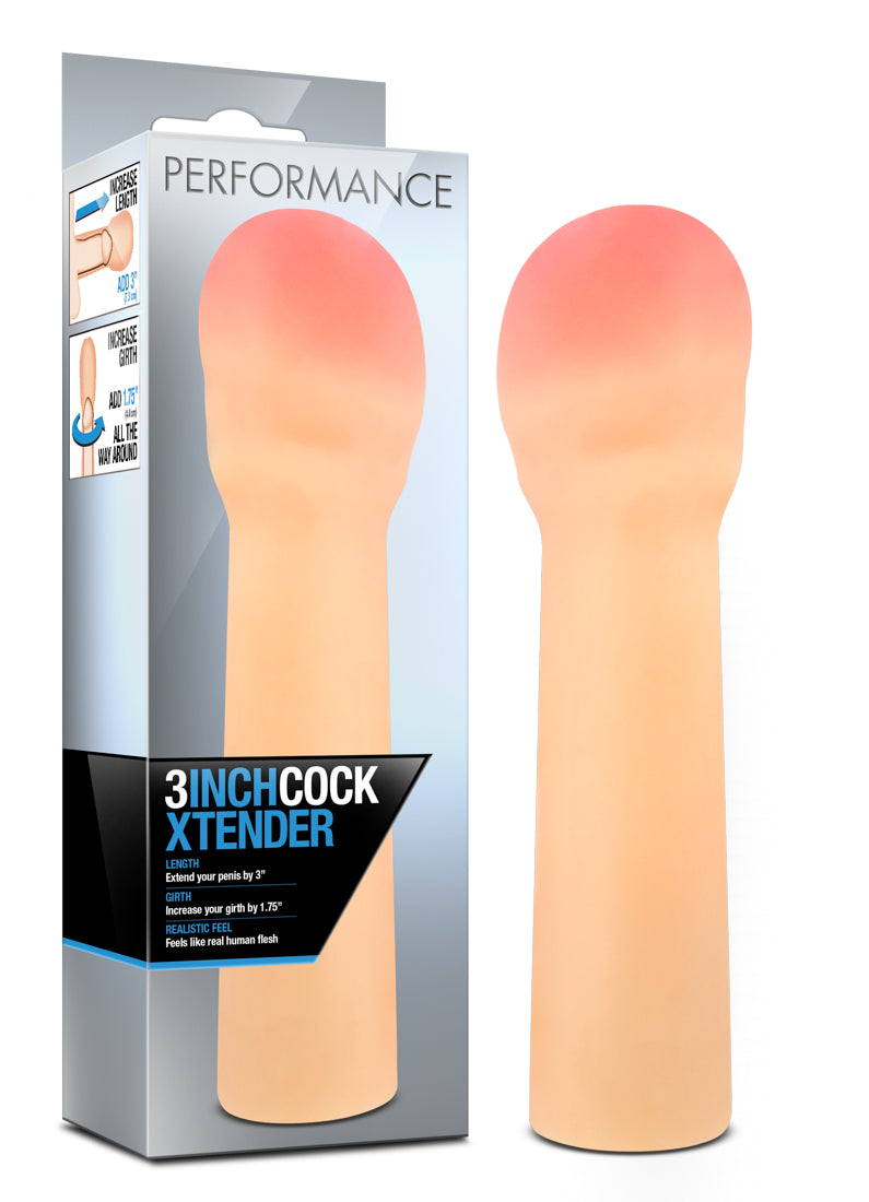 Performance - 3 In. Cock Xtender - Beige - Not Very Vanilla