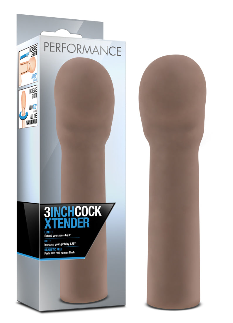 Performance 3 Inch Cock Extender - Brown - Not Very Vanilla