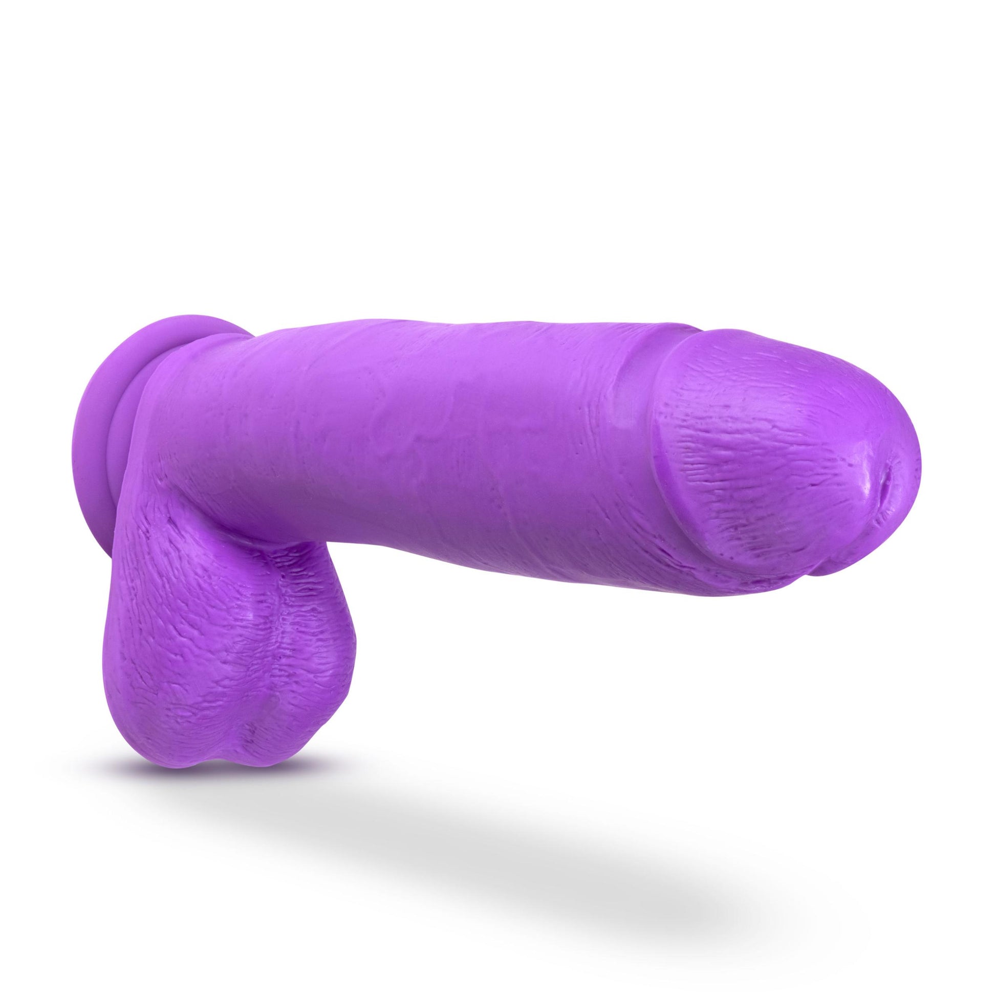 Neo Elite - 10 Inch Silicone Dual Density Cock With Balls - Neon Purple - Not Very Vanilla