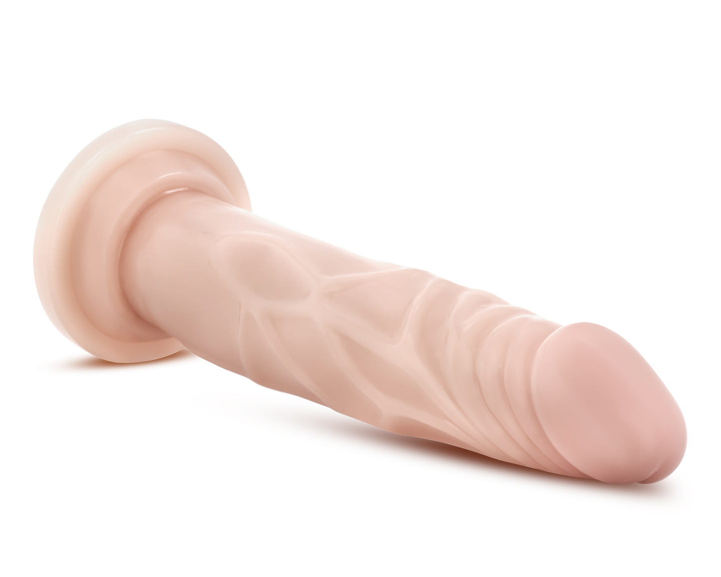 Dr. Skin Silicone - Dr. Carter - 7 Inch Dong With Suction Cup - Vanilla - Not Very Vanilla