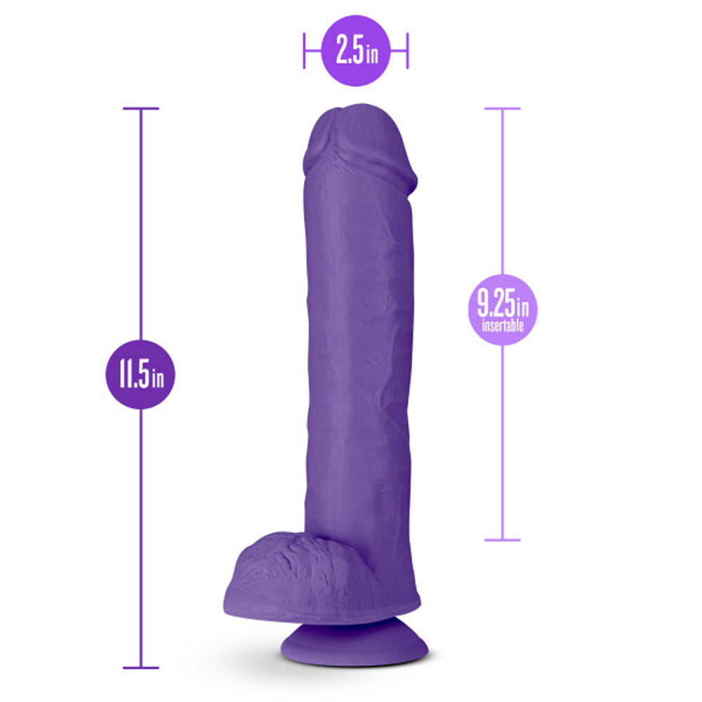 Au Naturel - Bold - Big John - 11 Inch Dildo - Purple - Not Very Vanilla