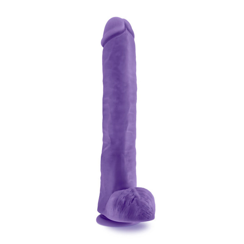 Au Naturel - Bold - Daddy - 14 Inch Dildo - Purple - Not Very Vanilla