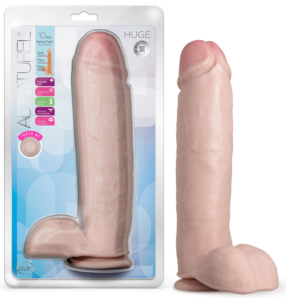 Au Naturel - Huge - 10 Inch Dildo - Vanilla - Not Very Vanilla