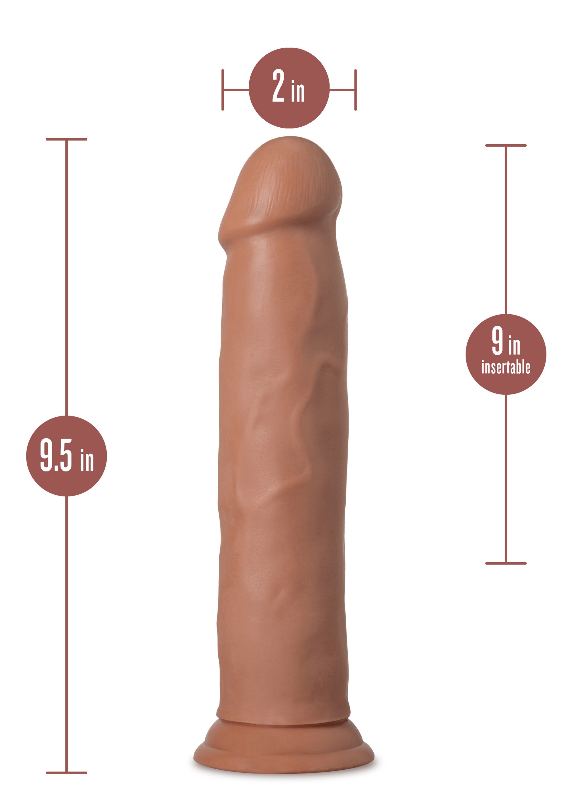 Au Naturel - Carlos - 9 Inch Dong - Mocha Mocha - Not Very Vanilla