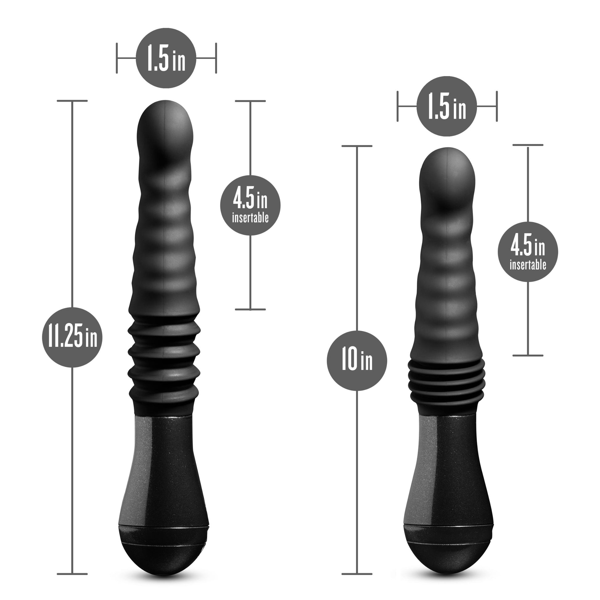 Temptasia - Lazarus - Thrusting Dildo - Black - Not Very Vanilla