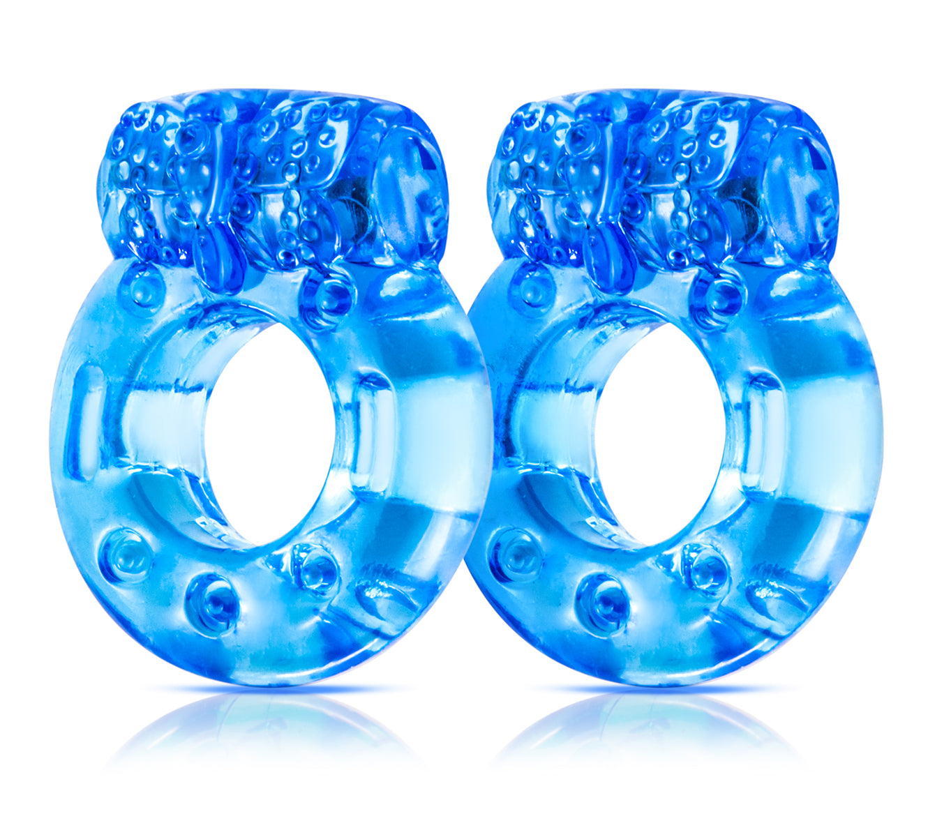 Stay Hard - Vibrating Cock Rings - 2 Pack - Blue - Not Very Vanilla