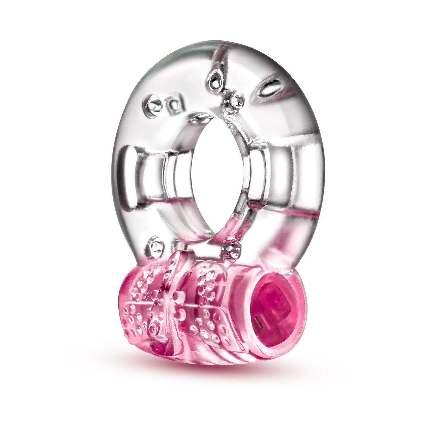 Play With Me - Arouser Vibrating C-Ring - Pink - Not Very Vanilla