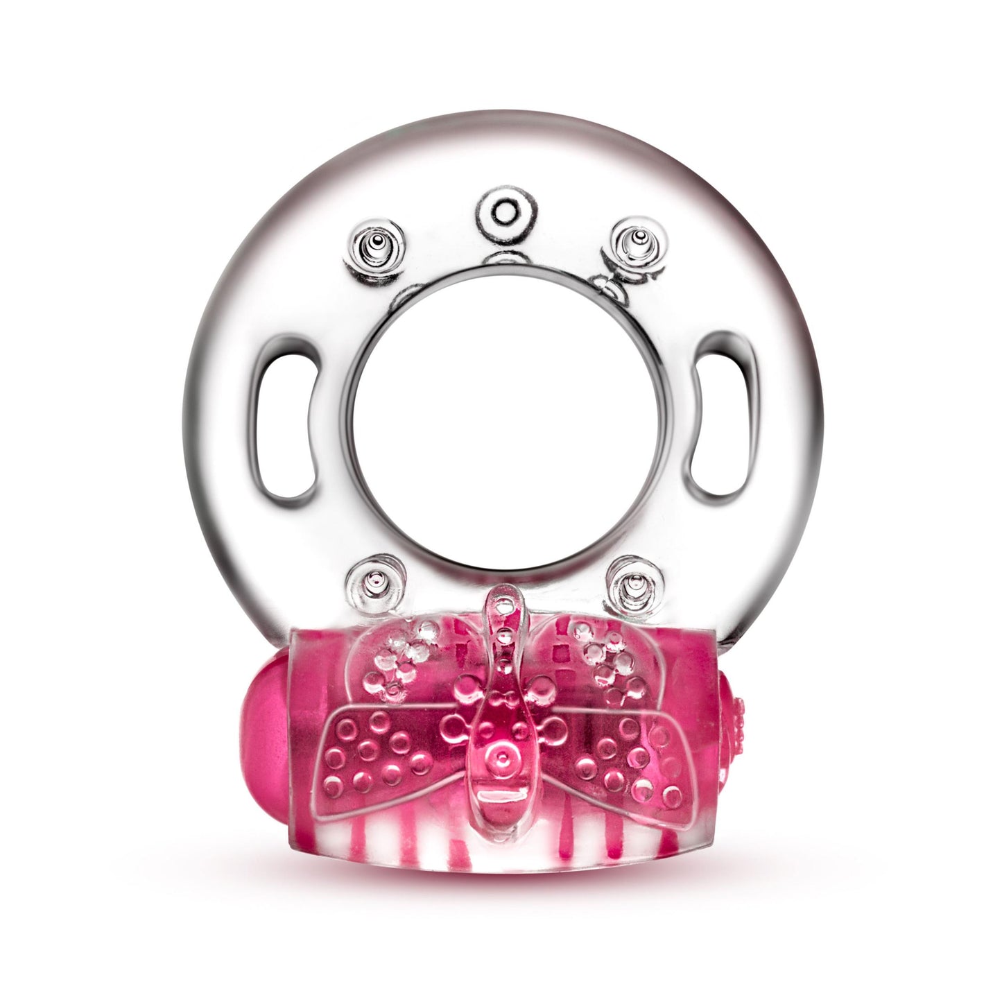 Play With Me - Arouser Vibrating C-Ring - Pink - Not Very Vanilla