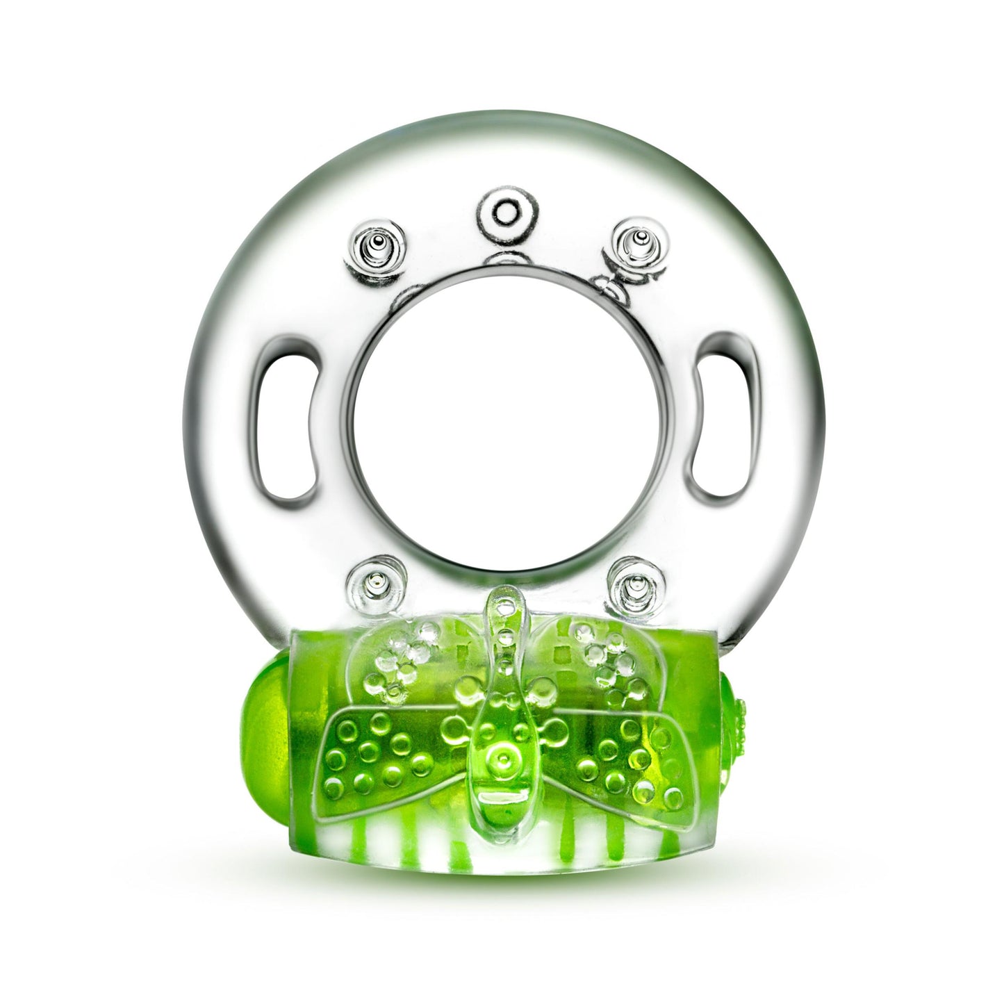 Play With Me - Arouser Vibrating C-Ring - Green - Not Very Vanilla