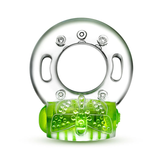 Play With Me - Arouser Vibrating C-Ring - Green - Not Very Vanilla