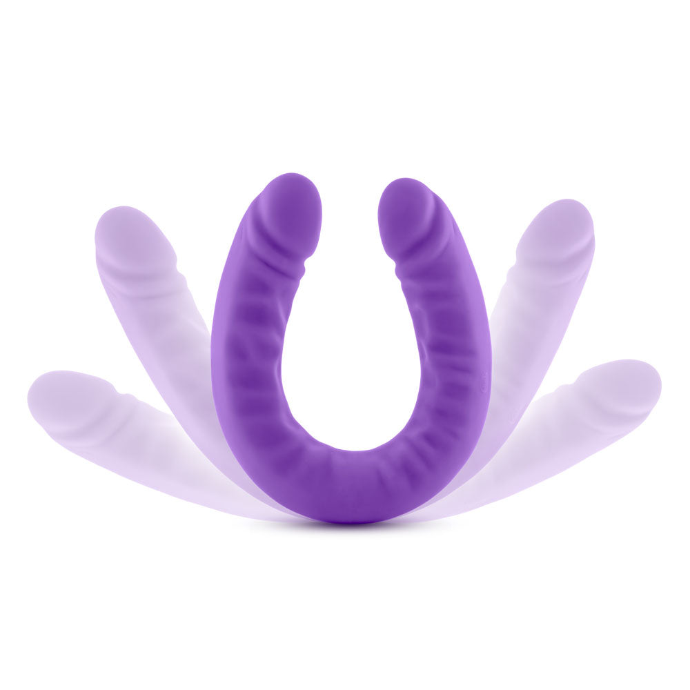 Ruse - 18 Inch Silicone Slim Double Dong - Purple - Not Very Vanilla