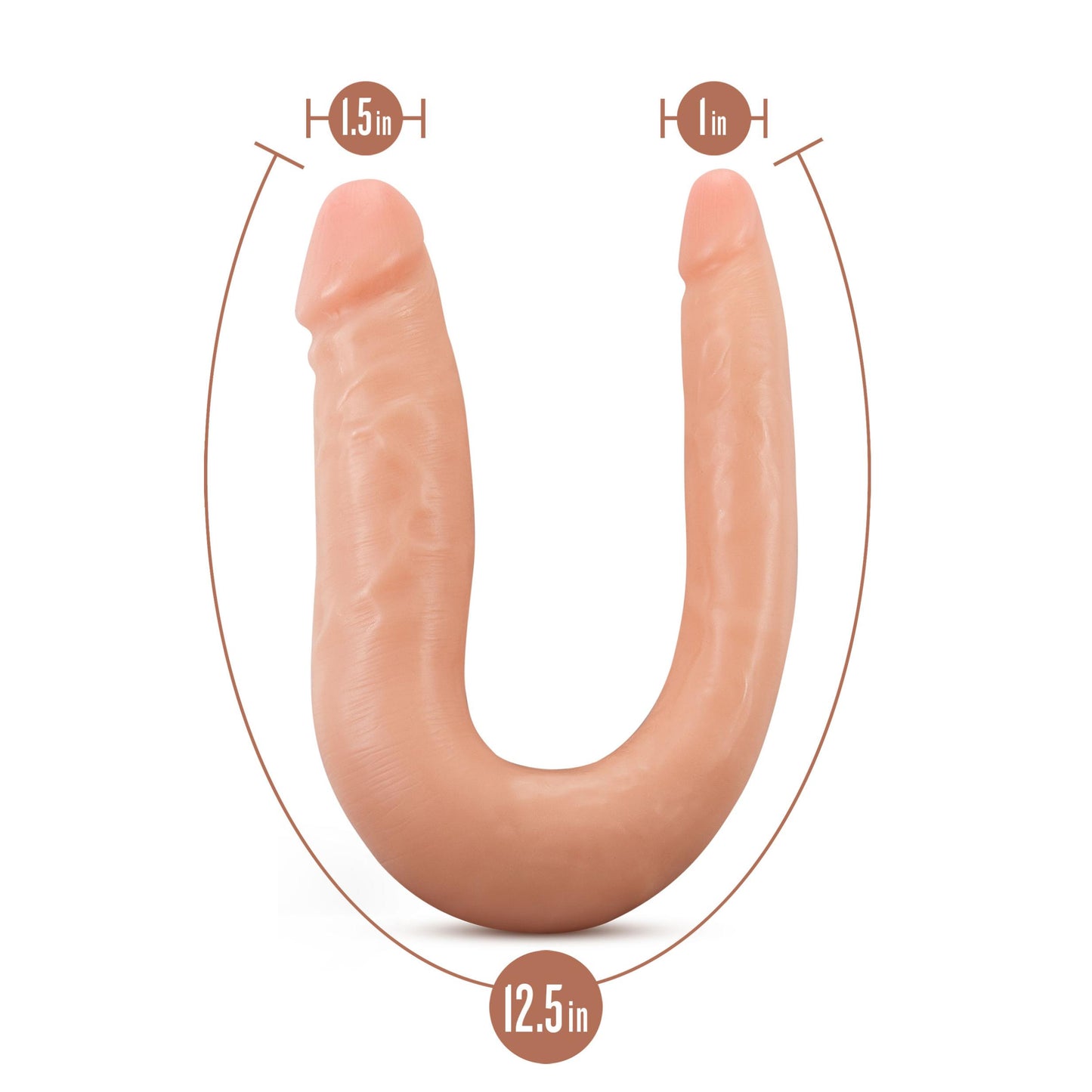 Dr. Skin Silicone - Dr. Double - 12 Inch Double Dong - Vanilla - Not Very Vanilla